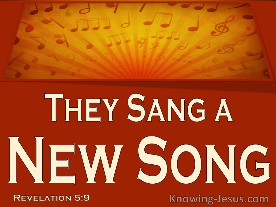 Revelation 5:9 They Sang A New Song (yellow)